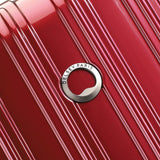DELSEY PARIS Helium Aero Hardside Expandable Luggage with Spinner Wheels, Brick Red, Checked - Medium 24 Inch