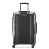 DELSEY PARIS Helium Aero Hardside Expandable Luggage with Spinner Wheels, Brushed Charcoal, Checked - Medium 24 Inch