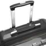 DELSEY PARIS Helium Aero Hardside Expandable Luggage with Spinner Wheels, Brushed Charcoal, Checked - Medium 24 Inch
