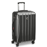 DELSEY PARIS Helium Aero Hardside Expandable Luggage with Spinner Wheels, Brushed Charcoal, Checked - Medium 24 Inch