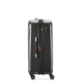 DELSEY PARIS Helium Aero Hardside Expandable Luggage with Spinner Wheels, Brushed Charcoal, Checked - Medium 24 Inch
