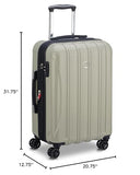 DELSEY PARIS Helium Aero Hardside Expandable Luggage with Spinner Wheels, Latte, Checked - Large 28 Inch