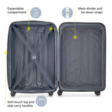 DELSEY PARIS Helium Aero Hardside Expandable Luggage with Spinner Wheels, Metallic Green, 2 - Piece Set (21/28)