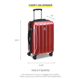 DELSEY PARIS Helium Aero Hardside Expandable Luggage with Spinner Wheels, Orion Blue, Carry-On Plus 21 Inch