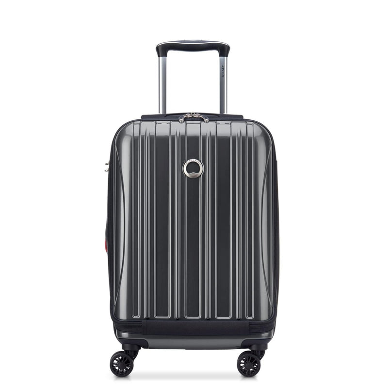 DELSEY PARIS Helium Aero Hardside Expandable Luggage with Spinner Wheels, Titanium, Carry - On 19 Inch