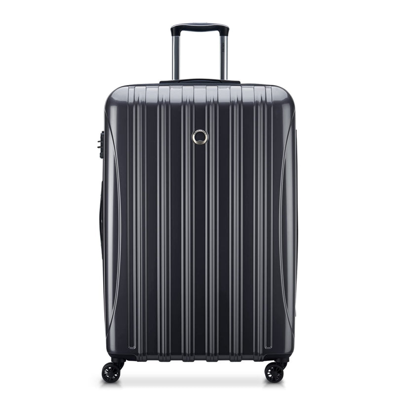 DELSEY PARIS Helium Aero Hardside Expandable Luggage with Spinner Wheels, Titanium, Checked - Large 28 Inch