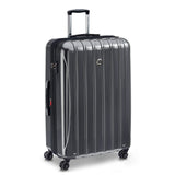 DELSEY PARIS Helium Aero Hardside Expandable Luggage with Spinner Wheels, Titanium, Checked - Large 28 Inch