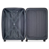 DELSEY PARIS Helium Aero Hardside Expandable Luggage with Spinner Wheels, Titanium, Checked - Large 28 Inch