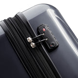 DELSEY PARIS Helium Aero Hardside Expandable Luggage with Spinner Wheels, Titanium, Checked - Medium 24 Inch