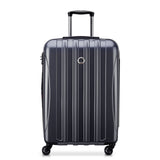 DELSEY PARIS Helium Aero Hardside Expandable Luggage with Spinner Wheels, Titanium, Checked - Medium 24 Inch