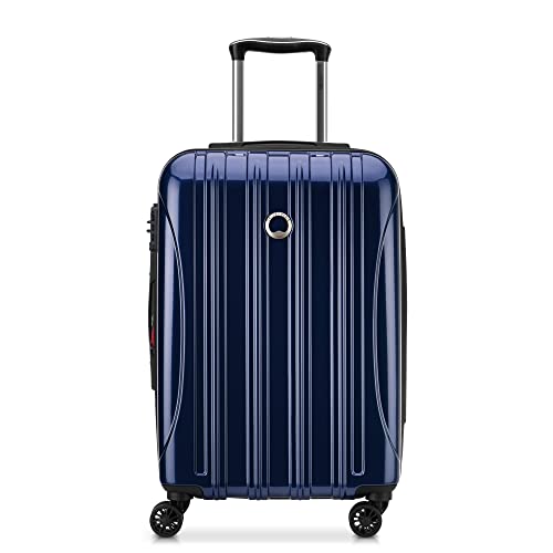 DELSEY Paris - Helium AERO- Starrer Großraumkoffer, Metallic Blue, Valise cabine, Hardside suitcase with multi-directional wheels