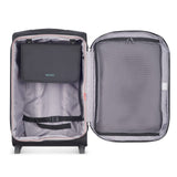 DELSEY PARIS Helium DLX Softside Expandable Luggage with 2 Wheels, Black, Carry on 21 Inch