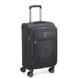 DELSEY PARIS Helium DLX Softside Expandable Luggage with Spinner Wheels, Black, Carry on 20 Inch