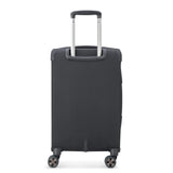 DELSEY PARIS Helium DLX Softside Expandable Luggage with Spinner Wheels, Black, Carry on 20 Inch