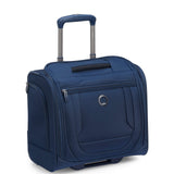 DELSEY PARIS Helium DLX Softside Luggage Under - Seater with 2 Wheels, Navy Blue, Carry on 16 Inch