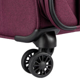 DELSEY PARIS Rami Softside Expandable Luggage with Spinner Wheels, Red, 3 Piece Set (20/24/28)