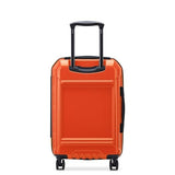 DELSEY PARIS Rempart Hardside Expandable Luggage with Spinner Wheels, Orange, Carry - On 19 Inch