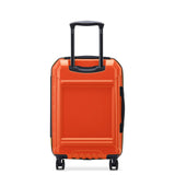 DELSEY PARIS Rempart Hardside Expandable Luggage with Spinner Wheels, Orange, Carry - On 19 Inch