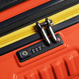 DELSEY PARIS Rempart Hardside Expandable Luggage with Spinner Wheels, Orange, Carry - On 19 Inch