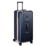 DELSEY Paris Roland - Garros Hardside Luggage with Spinner Wheels, Navy Blue, Checked - Large 29 Inch Trunk