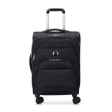 DELSEY PARIS Sky Max 2.0 Softside Expandable Luggage with Spinner Wheels, Black, Carry - on 21 Inch