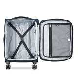 DELSEY PARIS Sky Max 2.0 Softside Expandable Luggage with Spinner Wheels, Blue, Carry-on 21 Inch