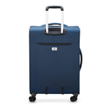 DELSEY PARIS Sky Max 2.0 Softside Expandable Luggage with Spinner Wheels, Blue, Checked - Medium, 24 Inch