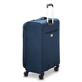 DELSEY PARIS Sky Max 2.0 Softside Expandable Luggage with Spinner Wheels, Blue, Checked - Medium, 24 Inch