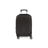 DELSEY PARIS Titanium Hardside Expandable Luggage with Spinner Wheels, Black, Carry-On 19 Inch