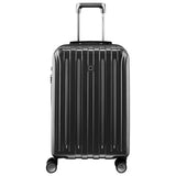 DELSEY PARIS Titanium Hardside Expandable Luggage with Spinner Wheels, Black, Carry-On 21 Inch