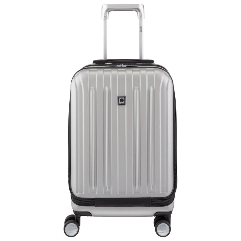 DELSEY PARIS Titanium Hardside Expandable Luggage with Spinner Wheels Carry - On Luggage, Silver, Carry - On 19 Inch