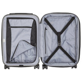 DELSEY PARIS Titanium Hardside Expandable Luggage with Spinner Wheels Carry - On Luggage, Silver, Carry - On 19 Inch