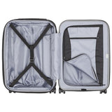 DELSEY PARIS Titanium Hardside Expandable Luggage with Spinner Wheels Carry-On Luggage, Silver, Carry-On 21 Inch