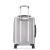 DELSEY PARIS Titanium Hardside Expandable Luggage with Spinner Wheels Carry-On Luggage, Silver, Carry-On 21 Inch