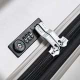DELSEY PARIS Titanium Hardside Expandable Luggage with Spinner Wheels Carry-On Luggage, Silver, Carry-On 21 Inch