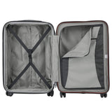 DELSEY PARIS Titanium Hardside Expandable Luggage with Spinner Wheels Checked Luggage, Purple, Checked - Medium 25 Inch