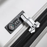 DELSEY PARIS Titanium Hardside Expandable Luggage with Spinner Wheels Checked Luggage, Silver, Checked - Medium 25 Inch