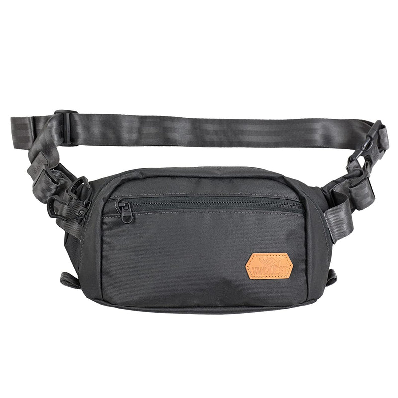 DENDRITE - Large Waist Pack (Solid Black)