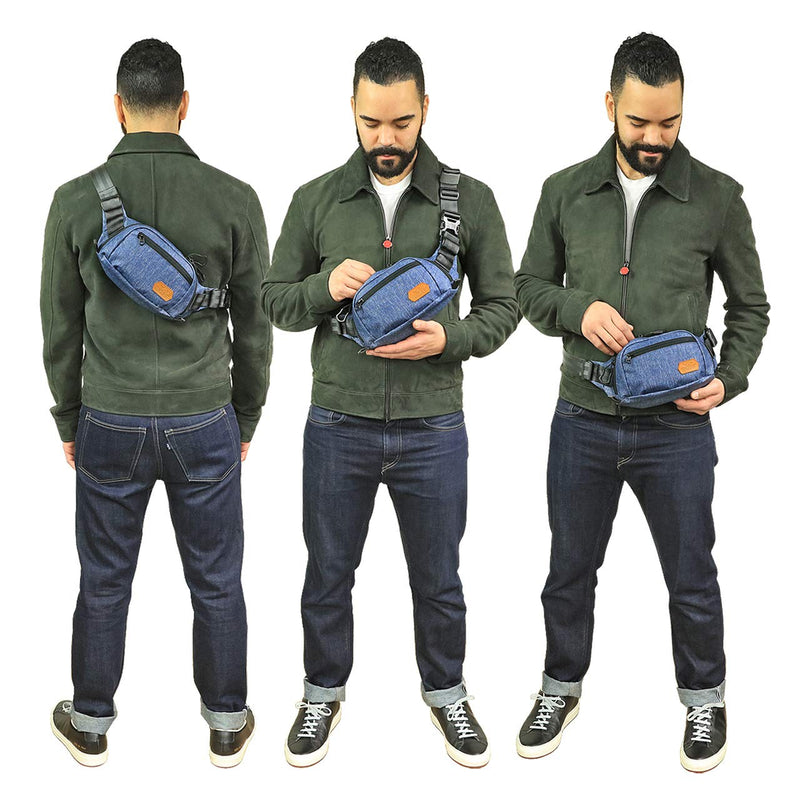 DENDRITE - Small Waist Pack (Solid Black)
