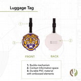 Desert Cactus Louisiana State University Luggage Tag – Official LSU Tigers GeauxTravel ID Tag for Suitcases, Bags, and Carry - Ons (Design B)