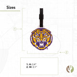 Desert Cactus Louisiana State University Luggage Tag – Official LSU Tigers GeauxTravel ID Tag for Suitcases, Bags, and Carry - Ons (Design B)