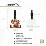 Desert Cactus Louisiana State University Luggage Tag – Official LSU Tigers GeauxTravel ID Tag for Suitcases, Bags, and Carry - Ons (PVC - Design A)