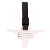 Desert Cactus University of Texas Luggage Tag UT Longhorns Durable PVC Travel ID Label for Bags and Backpacks (Design A) (Pack of 2)