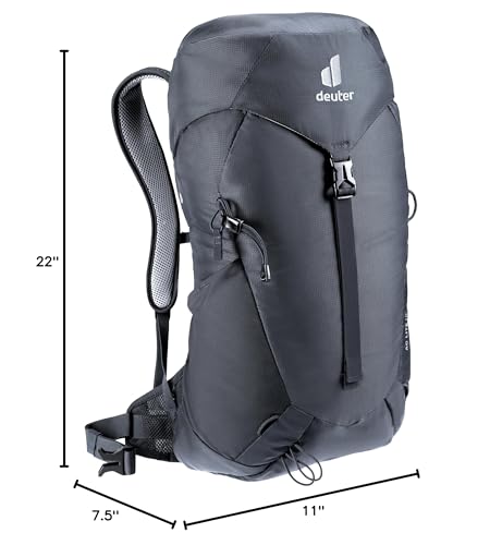 Deuter AC Lite 16L Hiking & Daypack Backpack with Steel Frame & Superior Breathability - Black