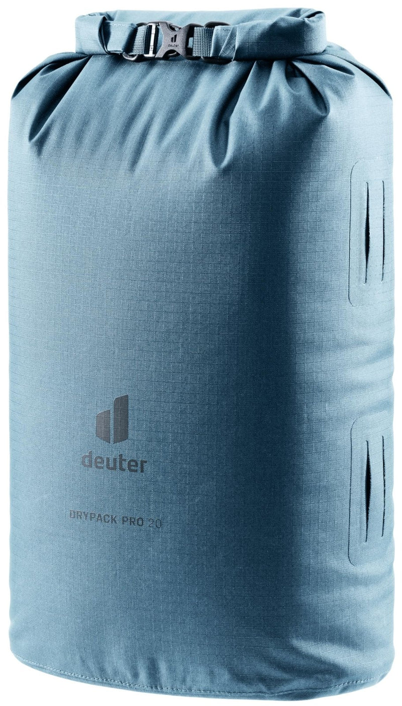 Deuter Drypack Pro 20L, Waterproof 20 - Liter Storage Pack Sack for Trekking, Hiking, Bikepacking & Mountain Climbing - Atlantic