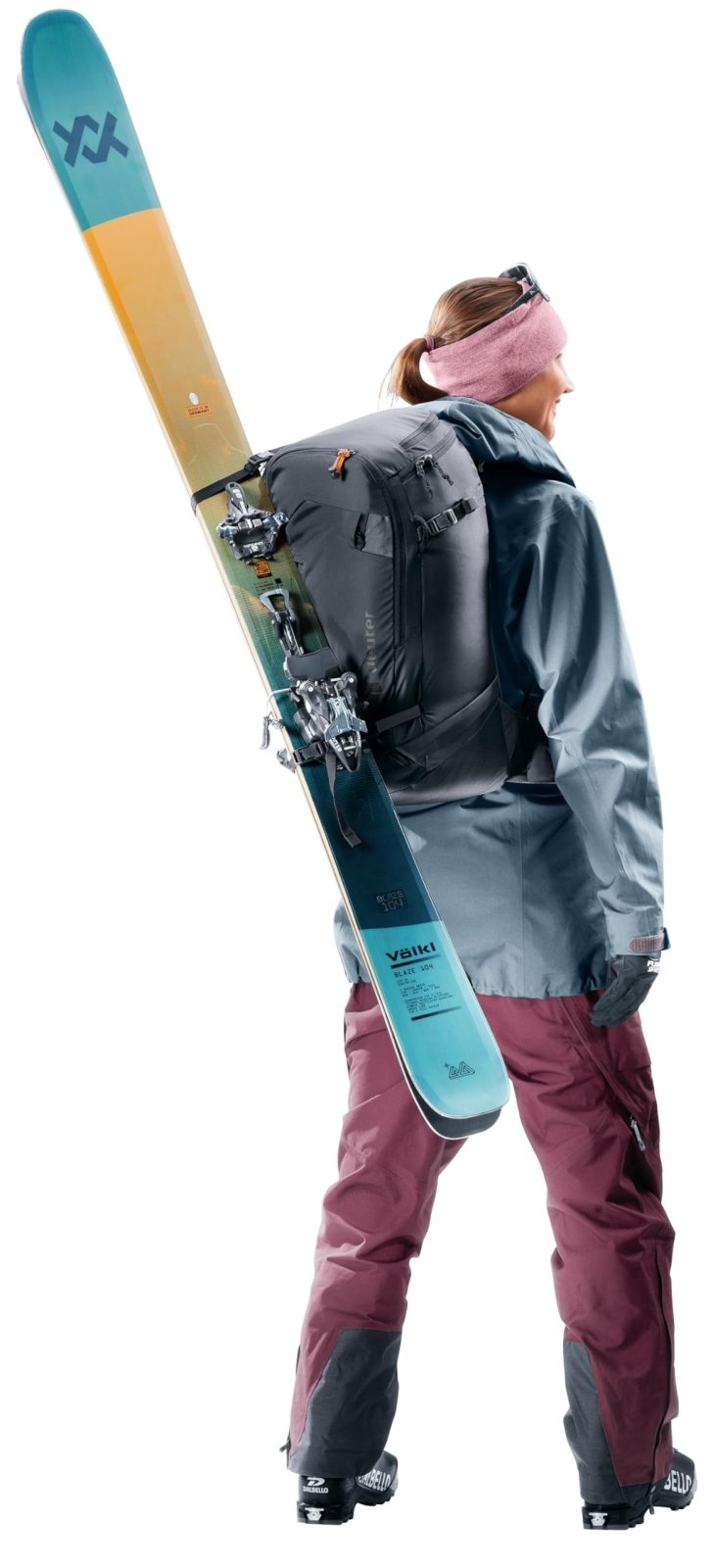 Deuter Freerider Pro 32+10 Lightweight Ski Touring Backpack for Backcountry Adventures - Black