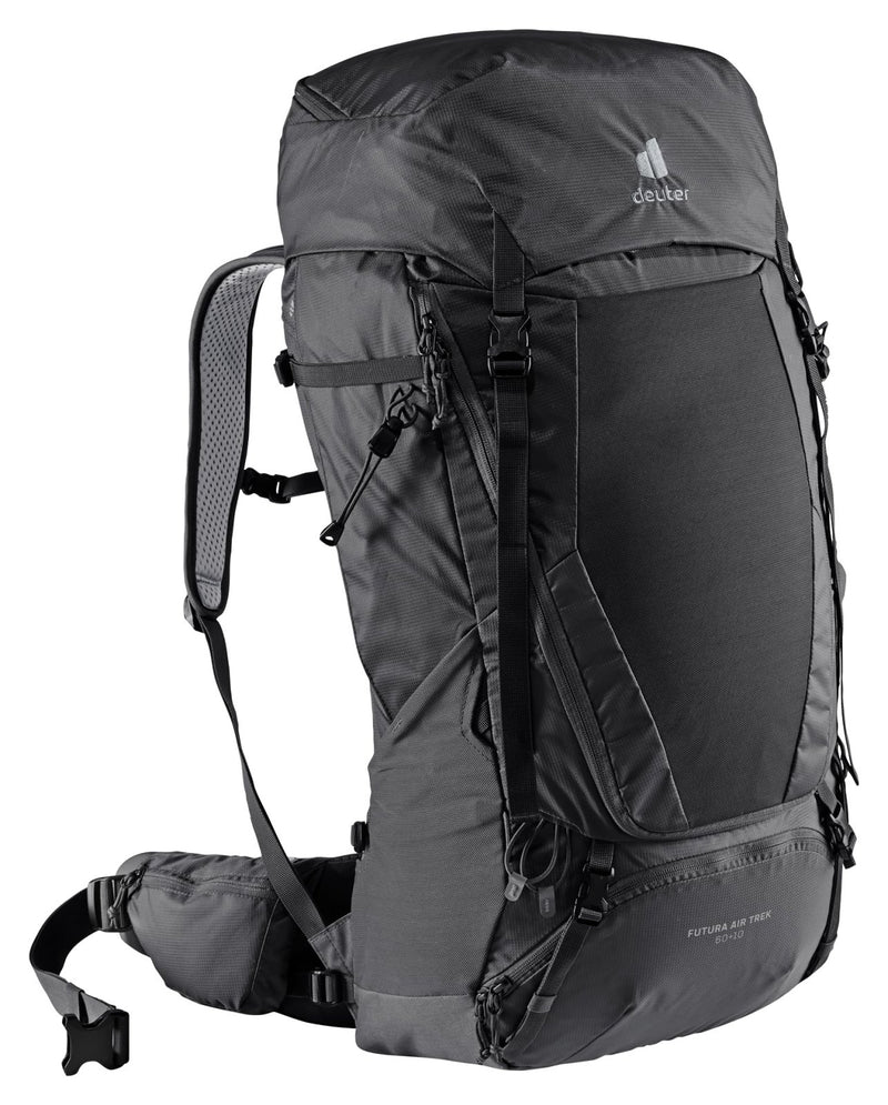 Deuter Futura Air Trek 60 + 10 Hiking Backpack - Black - Graphite