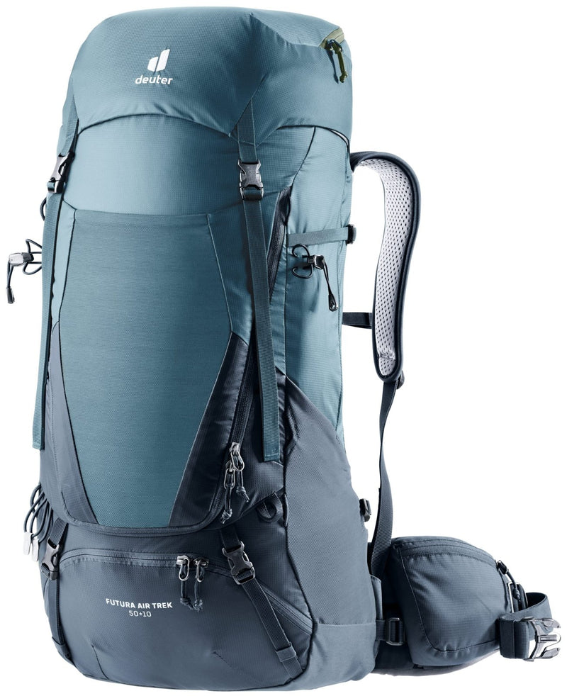 Deuter Futura Air Trek D3402121 - 1374 Men's Climbing Backpack, 50+10, Atlantic x Ink, 2021 Model