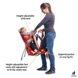 Deuter Kid Comfort Child Carrier Hiking Backpack I Active Standard Fit & Active SL Women's Fit - Currant