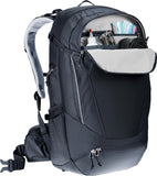 Deuter Trans Alpine 30L Backpack for Biking, Mountain Biking, & Bikepacking with U - Frame & Superior Breathability - Black